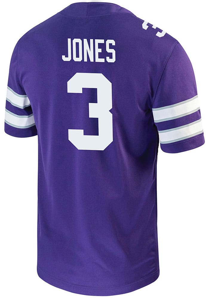 Darell Jones Nike K-State Wildcats Purple Game Name And Number Football Jersey