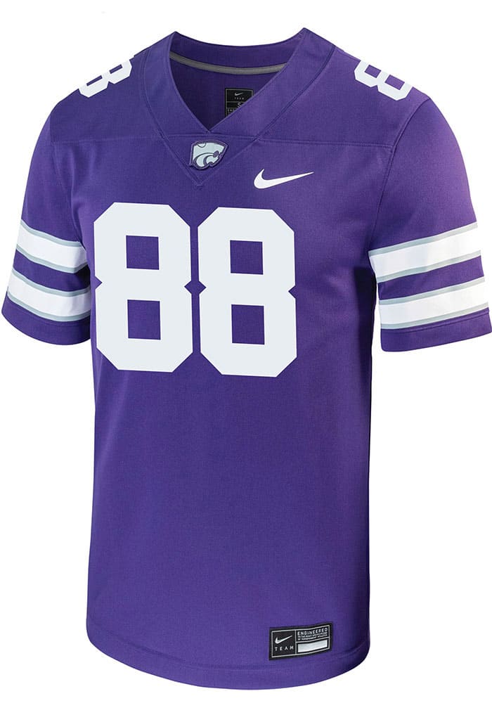 Erwin Nash Nike K-State Wildcats Purple Game Name And Number Football Jersey