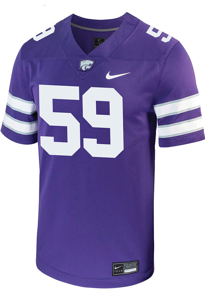 Gabriel Roland Nike K-State Wildcats Purple Game Name And Number Football Jersey