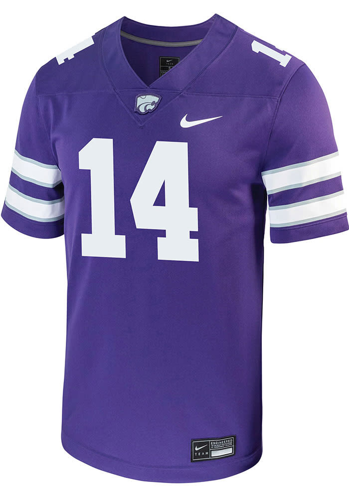 Jet Dineen Nike K-State Wildcats Purple Game Name And Number Football Jersey