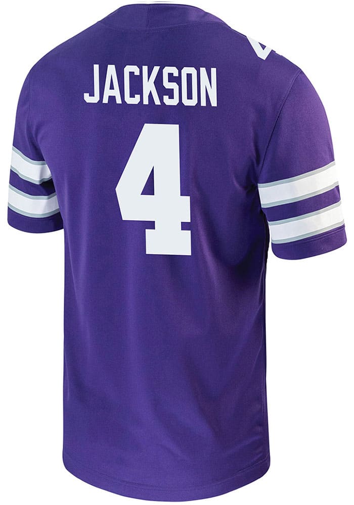 Joe Jackson Nike K-State Wildcats Purple Game Name And Number Football Jersey