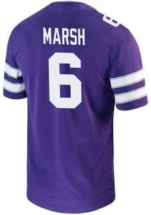 Max Marsh  Nike K-State Wildcats Purple Game Name And Number Football Jersey
