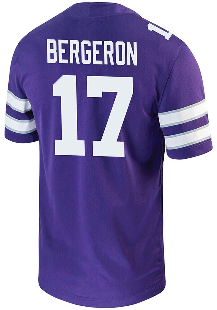 Mikey Bergeron Mens PURPLE K-State Wildcats NIL Game Football