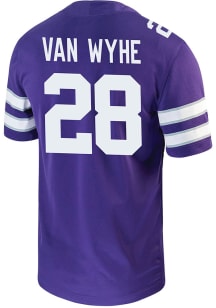 Rex Van Wyhe  Nike K-State Wildcats Purple Game Name And Number Football Jersey