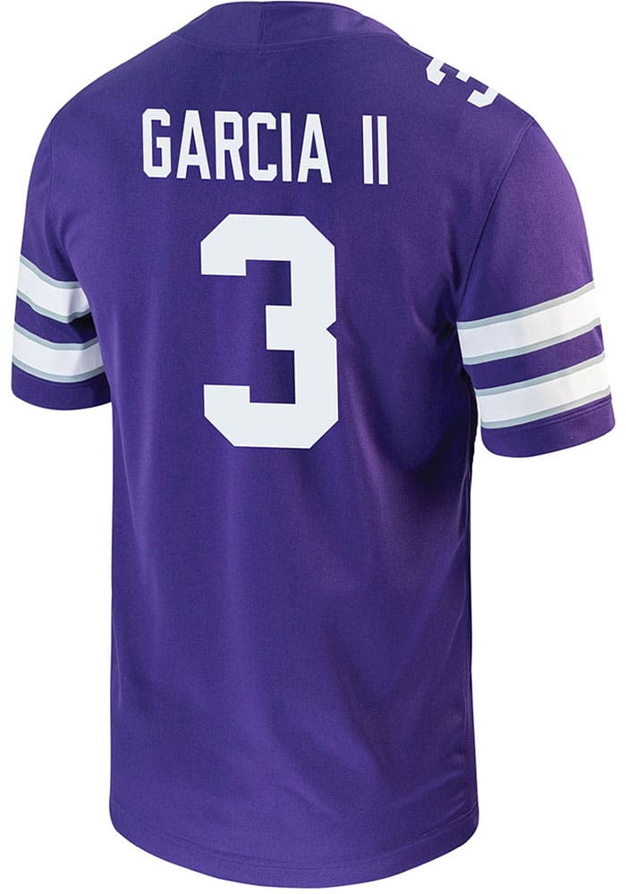 RJ Garcia II Nike K-State Wildcats Purple Game Name And Number Football Jersey
