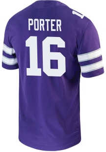 Seth Porter  Nike K-State Wildcats Purple Game Name And Number Football Jersey