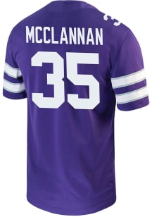 Simon McClannan  Nike K-State Wildcats Purple Game Name And Number Football Jersey