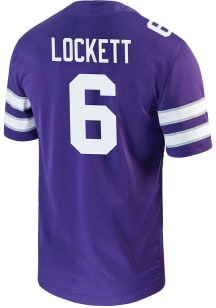 Sterling Lockett  Nike K-State Wildcats Purple Game Name And Number Football Jersey
