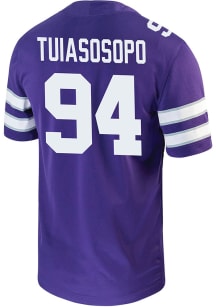 Titus Tuiasosopo  Nike K-State Wildcats Purple Game Name And Number Football Jersey