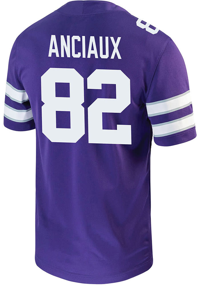 Will Anciaux Nike K-State Wildcats Purple Game Name And Number Football Jersey