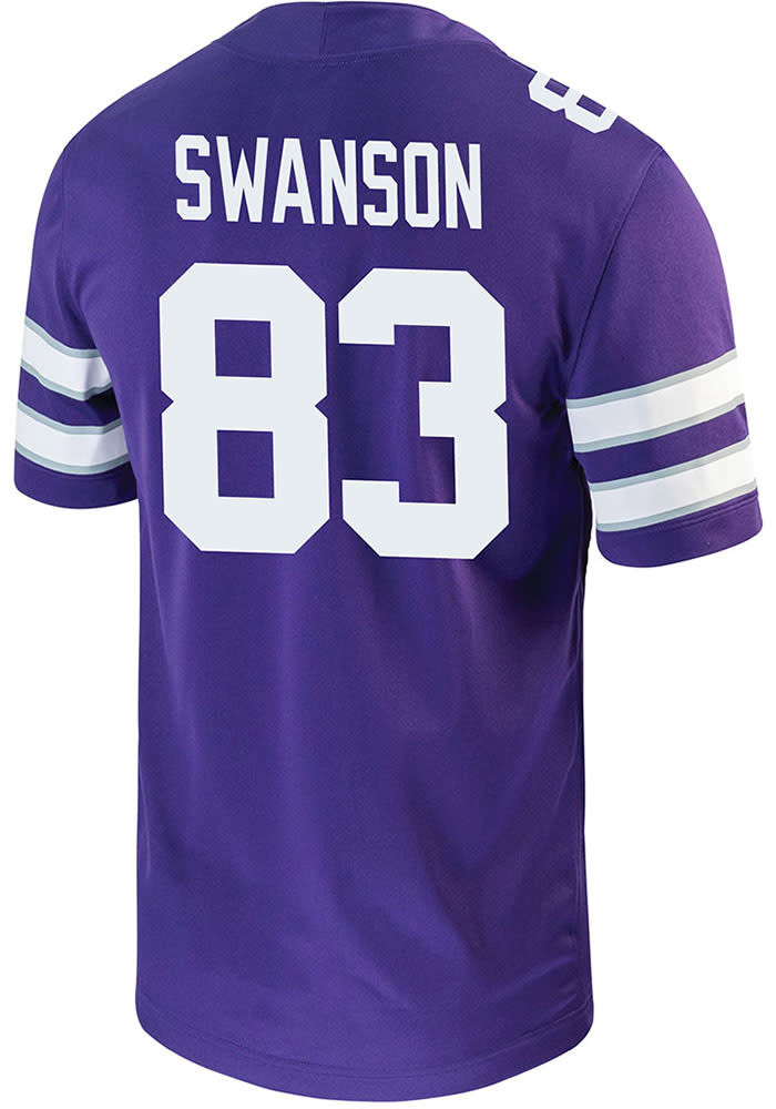William Swanson Nike K-State Wildcats Purple Game Name And Number Football Jersey