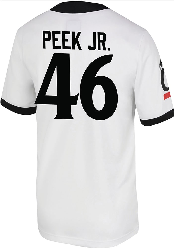 Antwan Peek Jr. Nike Cincinnati Bearcats White Game Name And Number Football Jersey