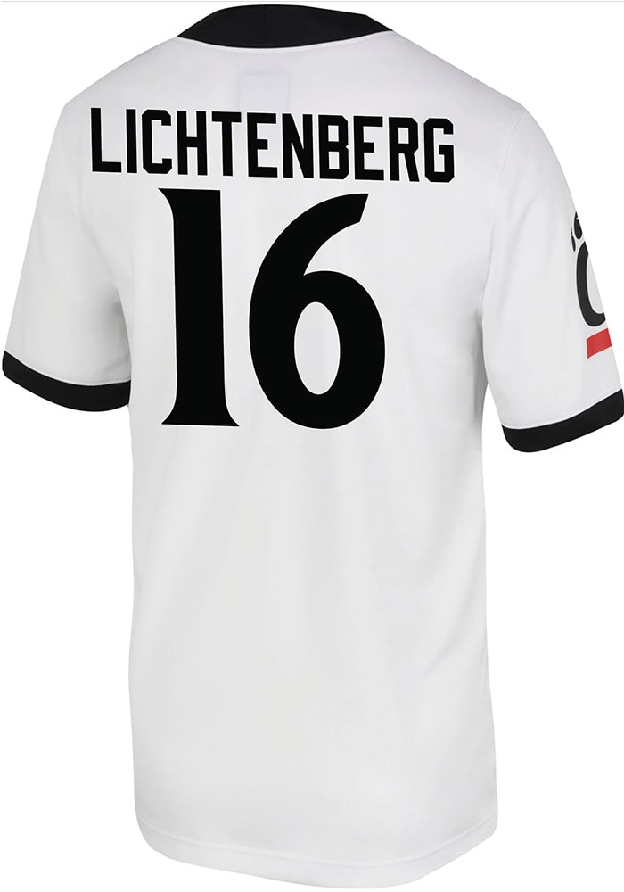 Brady Lichtenberg Nike Cincinnati Bearcats White Game Name And Number Football Jersey