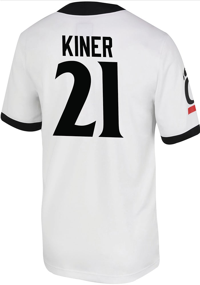 Corey Kiner Nike Cincinnati Bearcats White Game Name And Number Football Jersey