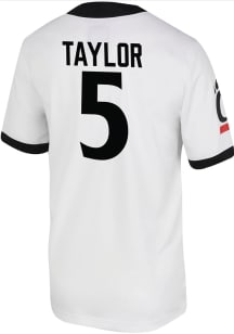 D.J. Taylor  Nike Cincinnati Bearcats White Game Name And Number Football Jersey