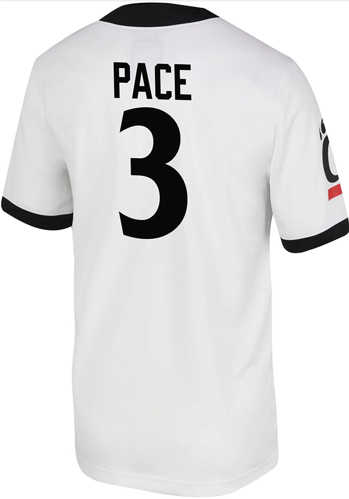 Deshawn Pace Nike Cincinnati Bearcats White Game Name And Number Football Jersey