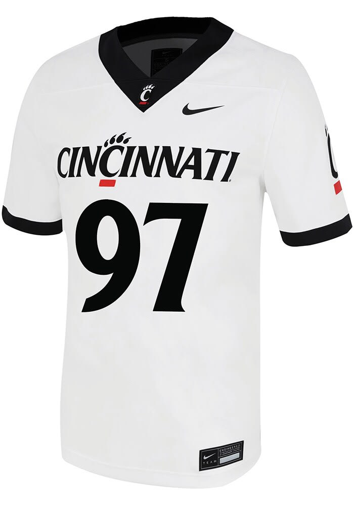 Eric Phillips  Nike Cincinnati Bearcats White Game Name And Number Football Jersey