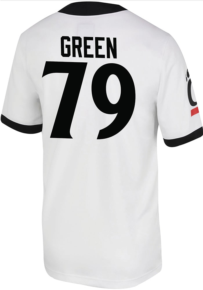 Ethan Green Nike Cincinnati Bearcats White Game Name And Number Football Jersey