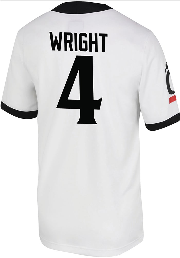 Ethan Wright Nike Cincinnati Bearcats White Game Name And Number Football Jersey