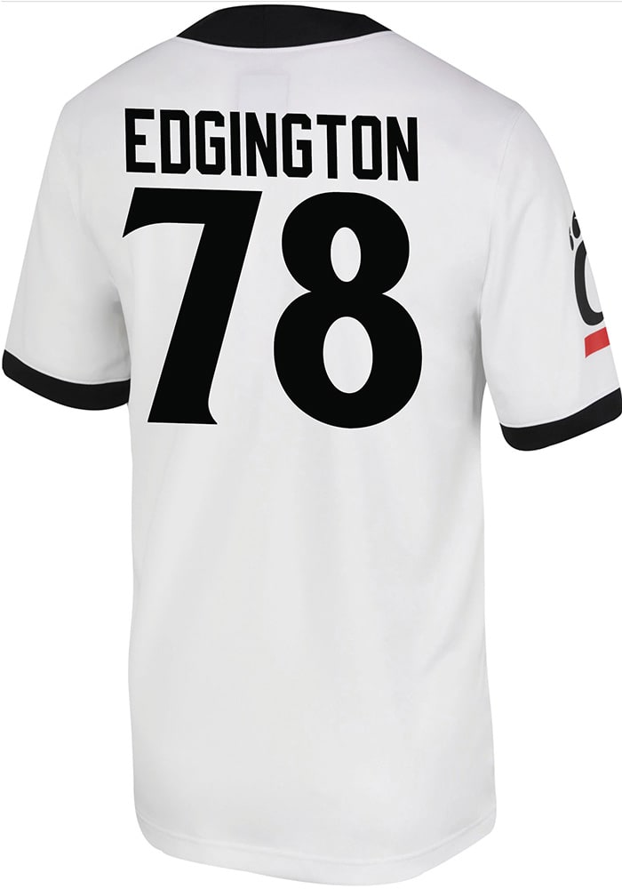 Grant Edgington Nike Cincinnati Bearcats White Game Name And Number Football Jersey
