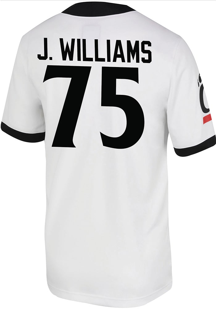 John Williams Nike Cincinnati Bearcats White Game Name And Number Football Jersey