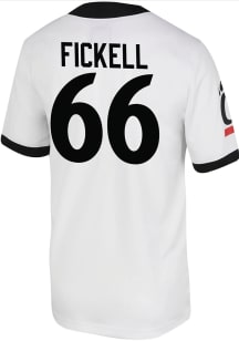 Landon Fickell  Nike Cincinnati Bearcats White Game Name And Number Football Jersey