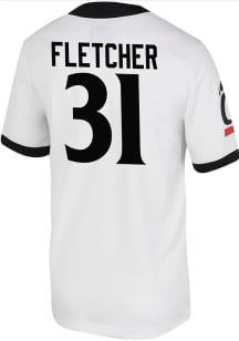 Mason Fletcher  Nike Cincinnati Bearcats White Game Name And Number Football Jersey