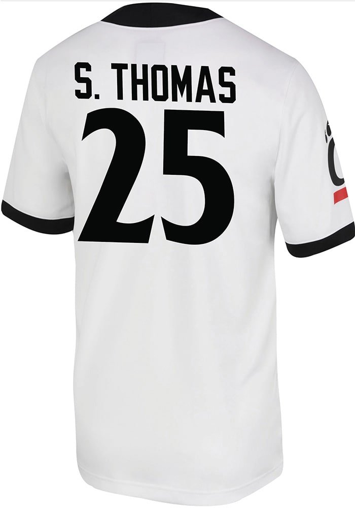 Shaun Thomas Nike Cincinnati Bearcats White Game Name And Number Football Jersey