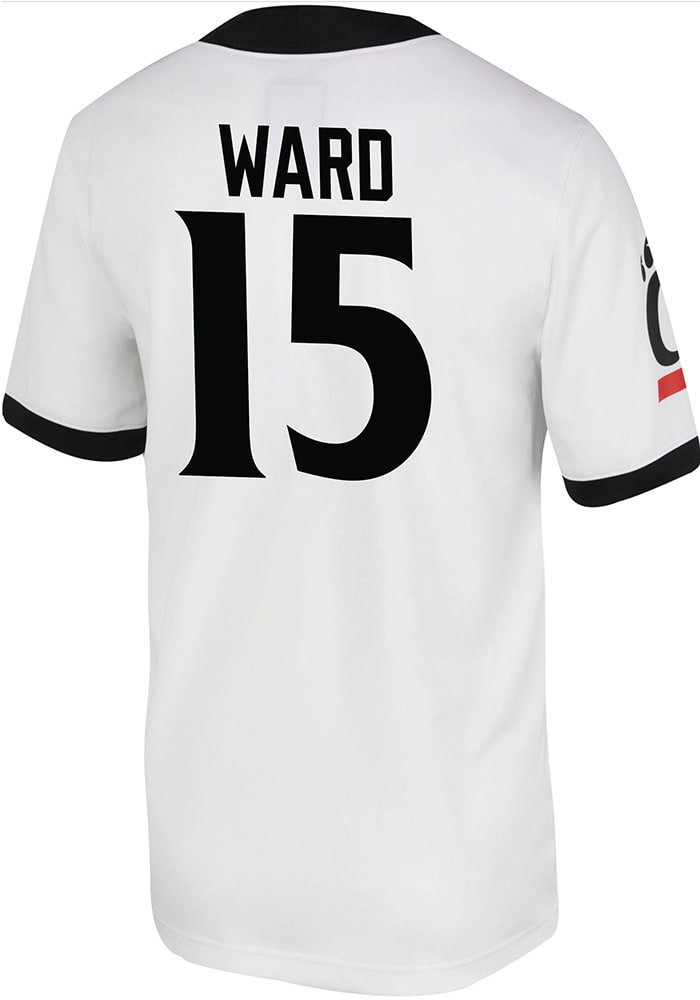 Taj Ward Nike Cincinnati Bearcats White Game Name And Number Football Jersey
