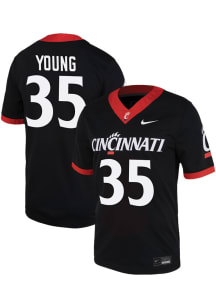 Brady Young Nike Mens Black Cincinnati Bearcats Game Name And Number Football Jersey