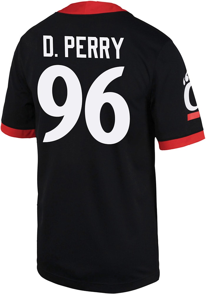 Dominique Perry Nike Cincinnati Bearcats Black Game Name And Number Football Jersey