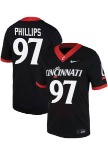 Eric Phillips Nike Mens Black Cincinnati Bearcats Game Name And Number Football Jersey