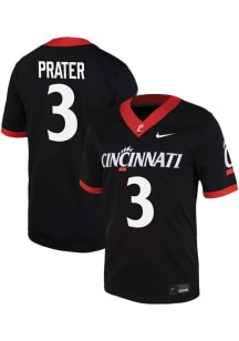 Evan Prater  Nike Cincinnati Bearcats Black Game Name And Number Football Jersey