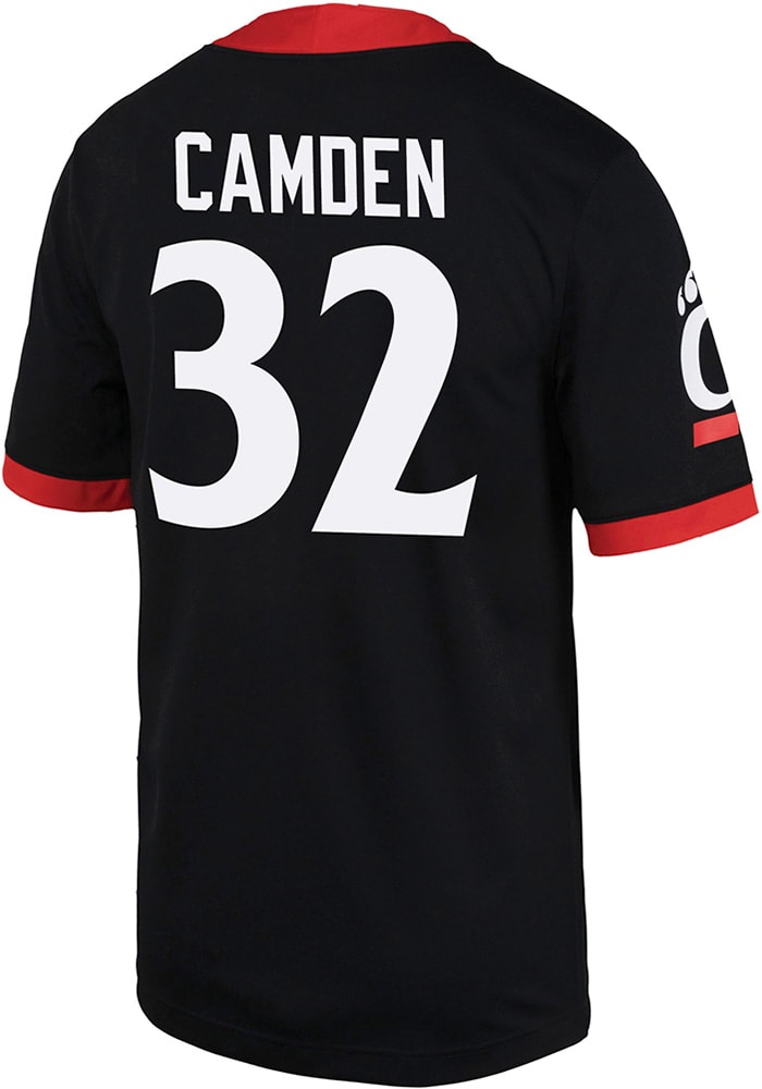James Camden Nike Cincinnati Bearcats Black Game Name And Number Football Jersey