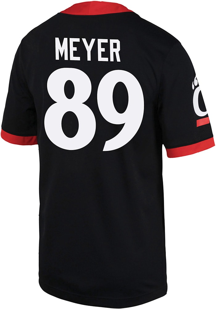 Jesse Meyer Nike Cincinnati Bearcats Black Game Name And Number Football Jersey