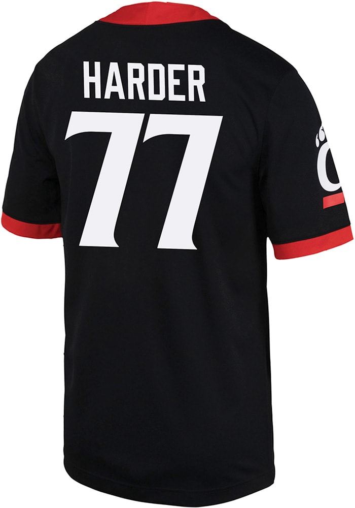 Jonathan Harder Nike Cincinnati Bearcats Black Game Name And Number Football Jersey