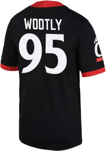 Justin Wodtly Nike Mens Black Cincinnati Bearcats Game Name And Number Football Jersey