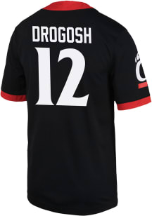 Brady Drogosh  Nike Cincinnati Bearcats Black Game Name And Number Football Jersey