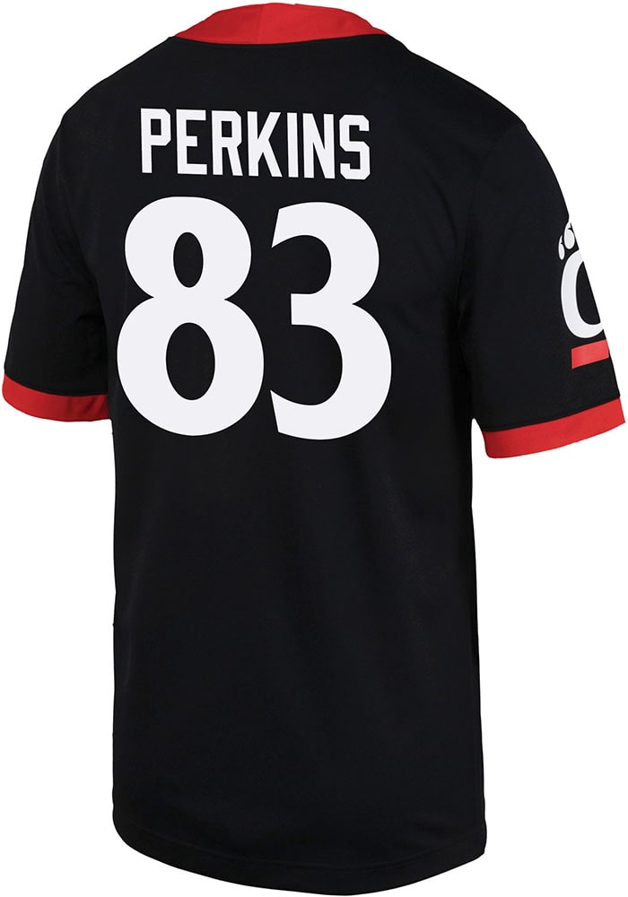 Ty Perkins Nike Cincinnati Bearcats Black Game Name And Number Football Jersey
