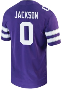 Jadon Jackson  Nike K-State Wildcats Purple Game Name And Number Football Jersey