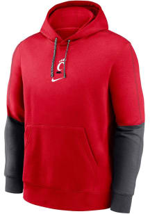 Youth Cincinnati Bearcats Red Nike Team Issue Long Sleeve Hooded Sweatshirt