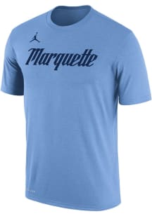 Nike Marquette Golden Eagles Light Blue Jordan DriFit Short Sleeve T Shirt