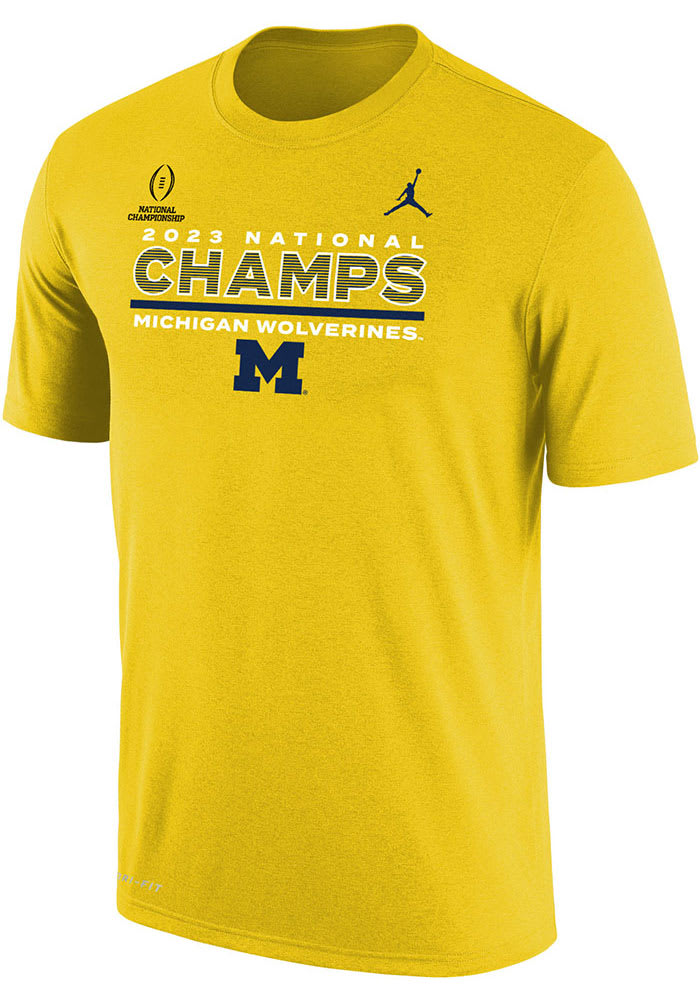 Nike Michigan Wolverines Gold 2023 National Champions Champs Jordan ...
