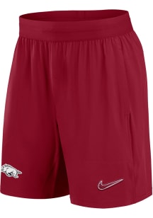 Nike Arkansas Razorbacks Mens Crimson DriFIT Woven Shorts