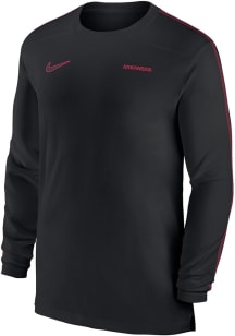 Nike Arkansas Razorbacks Black DriFIT Coach UV Long Sleeve T-Shirt