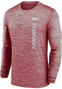 Nike Arkansas Razorbacks Crimson Team Issue Velocity Long Sleeve T-Shirt