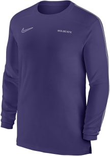 Nike K-State Wildcats Purple DriFIT Coach UV Long Sleeve T-Shirt