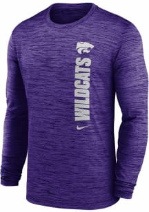 Nike K-State Wildcats Purple Team Issue Velocity Long Sleeve T-Shirt