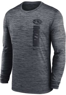 Nike Missouri Tigers Grey Team Issue Velocity Long Sleeve T-Shirt