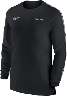 Nike TCU Horned Frogs Black DriFIT Coach UV Long Sleeve T-Shirt